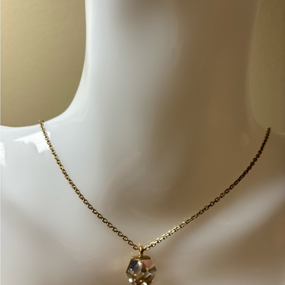Swarovski Necklace with Geometric Crystal Pendant